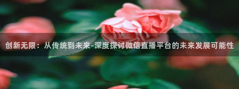 龙门直播在线直播：创新无限：从传统到未来-深度探讨微信直播平台的未来发展可能性